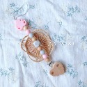 【奶嘴鍊】現貨✨｜＊葉子款＊ 嬰幼兒原木夾扣奶嘴防掉鍊 背帶夾 推車夾 寶寶配件 日系簡約風 (C0030)-規格圖4