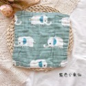 【紗布口水巾】現貨✨｜(E0014)BSMI認證 單面印花六層泡泡紗布口水巾 寶寶嬰兒洗臉巾方巾 手帕 多功能萬用巾-規格圖4