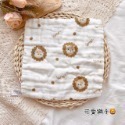 【紗布口水巾】現貨✨｜(E0014)BSMI認證 單面印花六層泡泡紗布口水巾 寶寶嬰兒洗臉巾方巾 手帕 多功能萬用巾-規格圖4