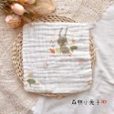 【紗布口水巾】現貨✨｜(E0014)BSMI認證 單面印花六層泡泡紗布口水巾 寶寶嬰兒洗臉巾方巾 手帕 多功能萬用巾-規格圖4