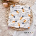 【紗布口水巾】現貨✨｜(E0014)BSMI認證 單面印花六層泡泡紗布口水巾 寶寶嬰兒洗臉巾方巾 手帕 多功能萬用巾-規格圖4