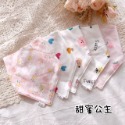 【吸水圍兜】現貨✨｜(A0014)寶寶生活美學💝 嬰兒新生兒寶寶圍兜 純棉雙按扣三角吸水圍兜超值五件組 三角巾-規格圖4