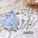 【吸水圍兜】現貨✨｜(A0014)寶寶生活美學💝 嬰兒新生兒寶寶圍兜 純棉雙按扣三角吸水圍兜超值五件組 三角巾-規格圖4
