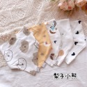【吸水圍兜】現貨✨｜(A0014)寶寶生活美學💝 嬰兒新生兒寶寶圍兜 純棉雙按扣三角吸水圍兜超值五件組 三角巾-規格圖4