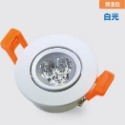 【睿豐科技】LED 5.5CM 3W 崁燈 白光/黃光/自然光 薄型款 黑框/白框/銀框 展示燈 櫥櫃燈 省電-規格圖3