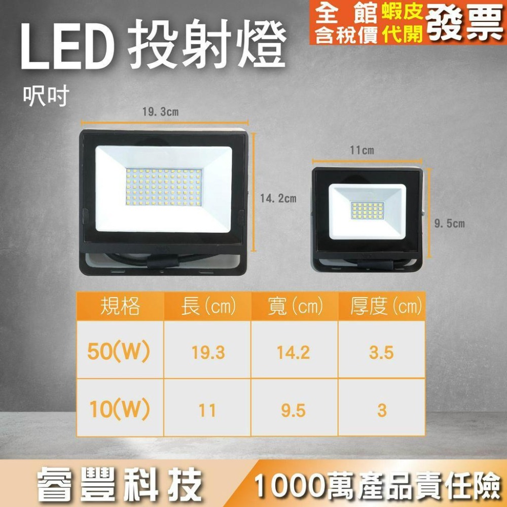 睿豐科技-10W/50W投射燈/泛光燈/白光/自然光-細節圖3