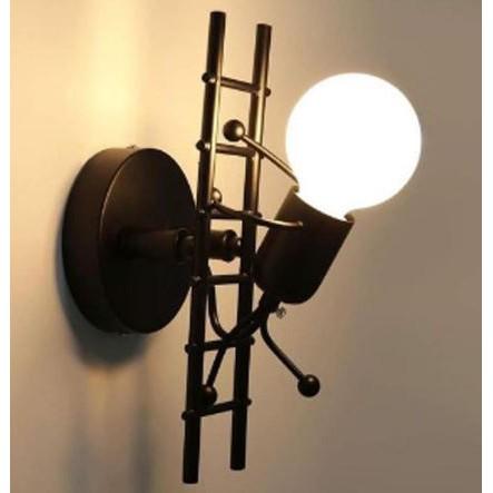 《睿豐科技》小人爬樓梯壁燈 藝術燈座 單人小人 壁燈 客廳壁燈 房間壁燈 造型壁燈不附燈泡