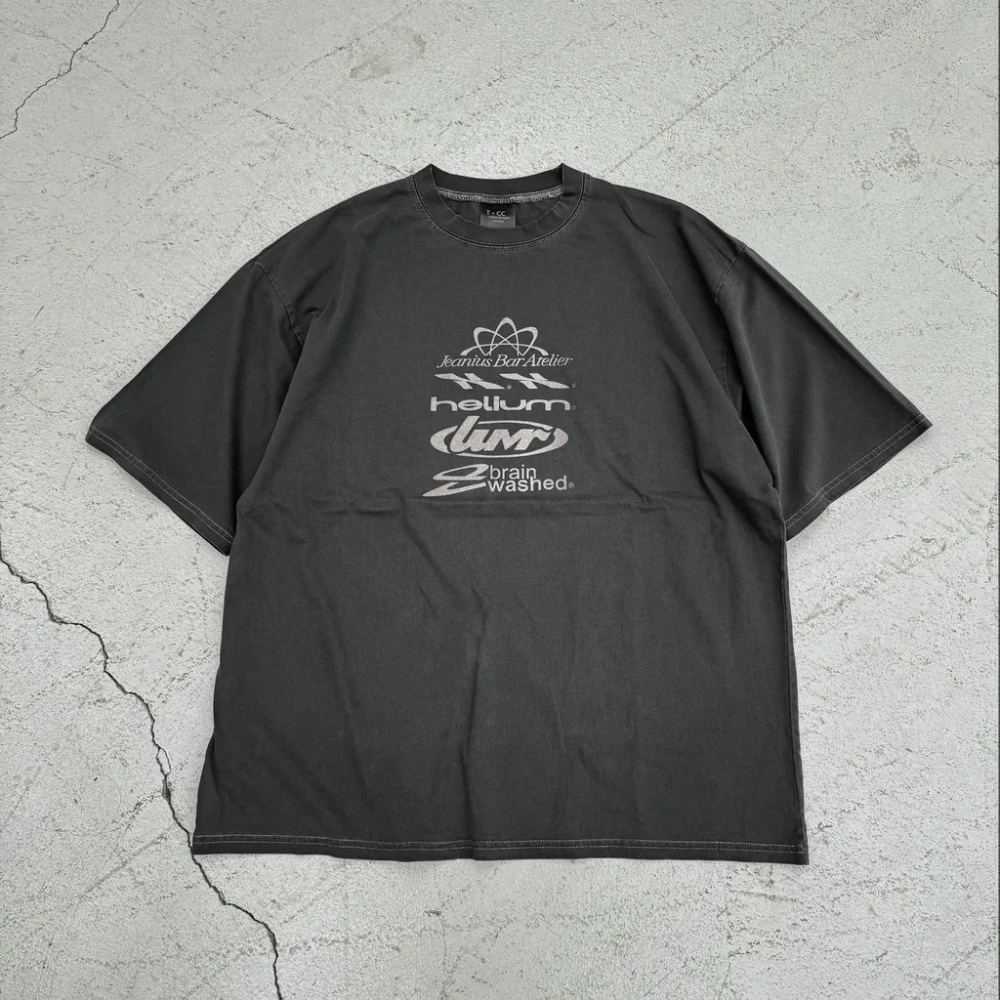 Y2K圖樣水洗個性短TEE-細節圖5