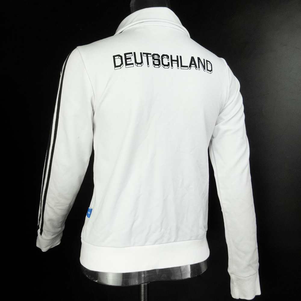 Adidas 愛迪達 1990年 德國 足球隊 植絨圖騰 立領外套 36號-細節圖7