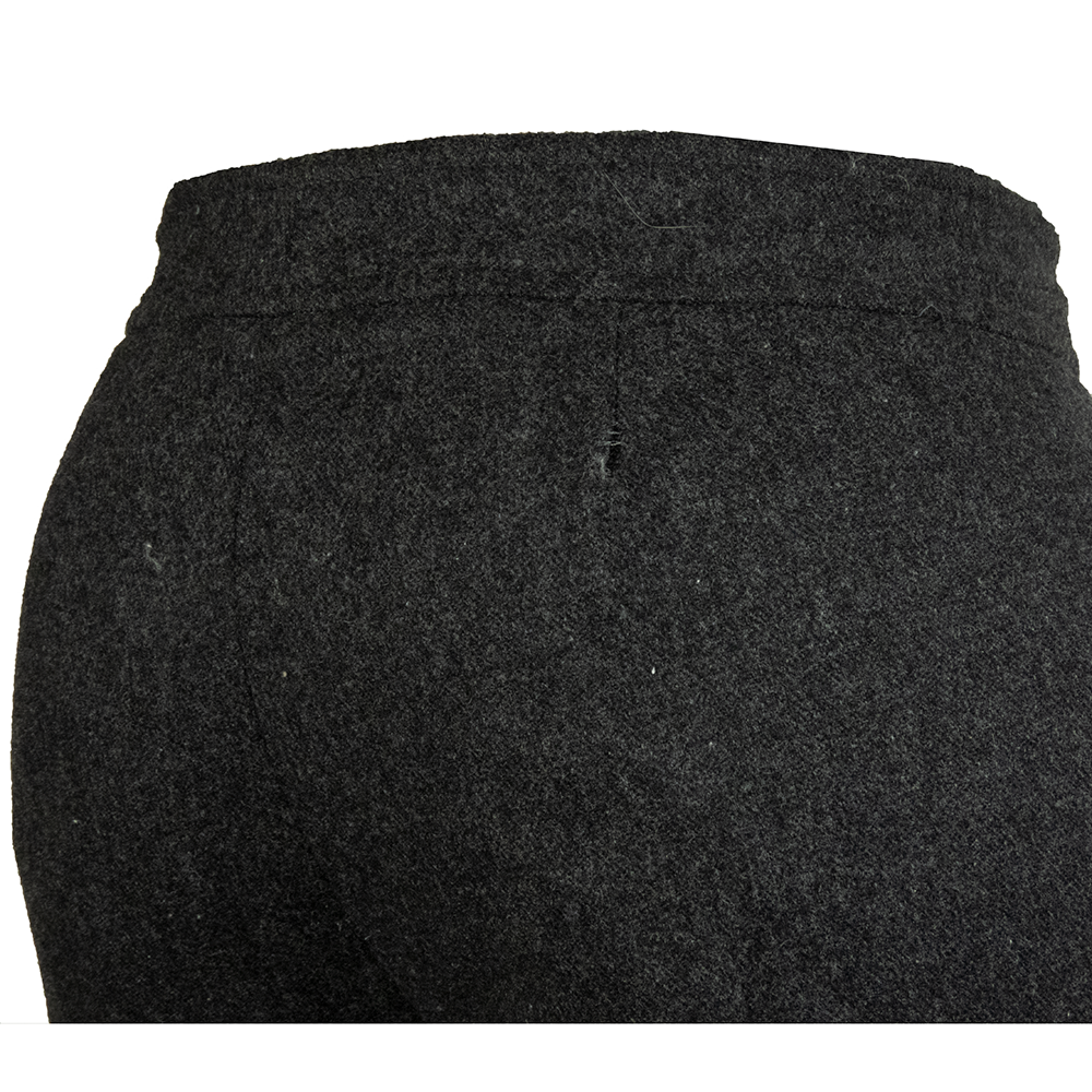 義大利時尚品牌STEFANEL深灰色羊毛長褲-細節圖4