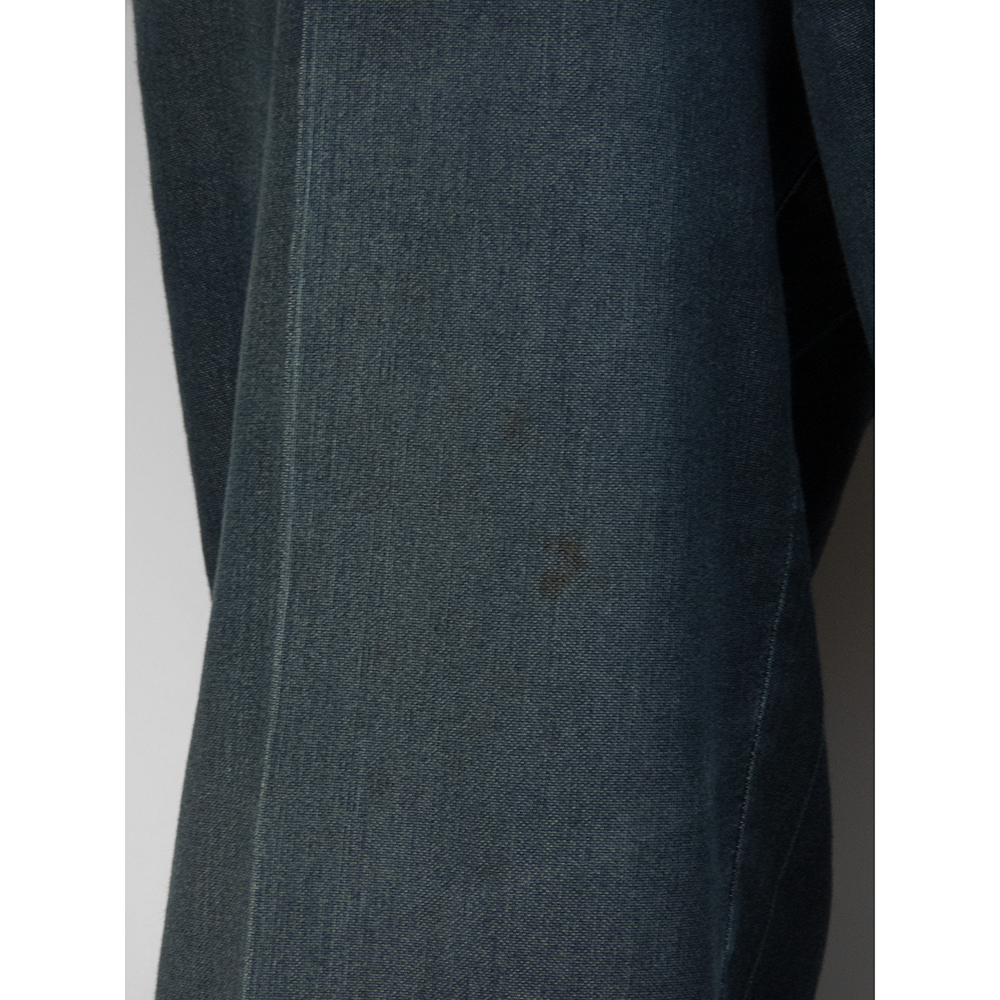 德國時尚精品Hugo Boss藏青色直筒牛仔褲 薄款 35腰-細節圖3