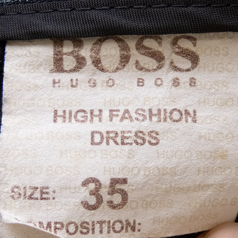 德國時尚精品Hugo Boss藏青色直筒牛仔褲 薄款 35腰-細節圖9