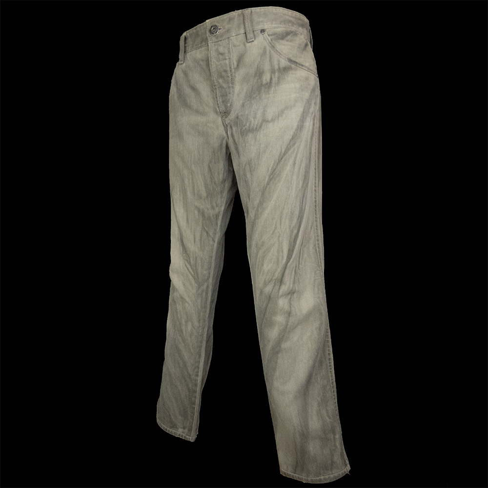 德國時尚精品Hugo Boss橘標刷色牛仔褲 排扣-細節圖2