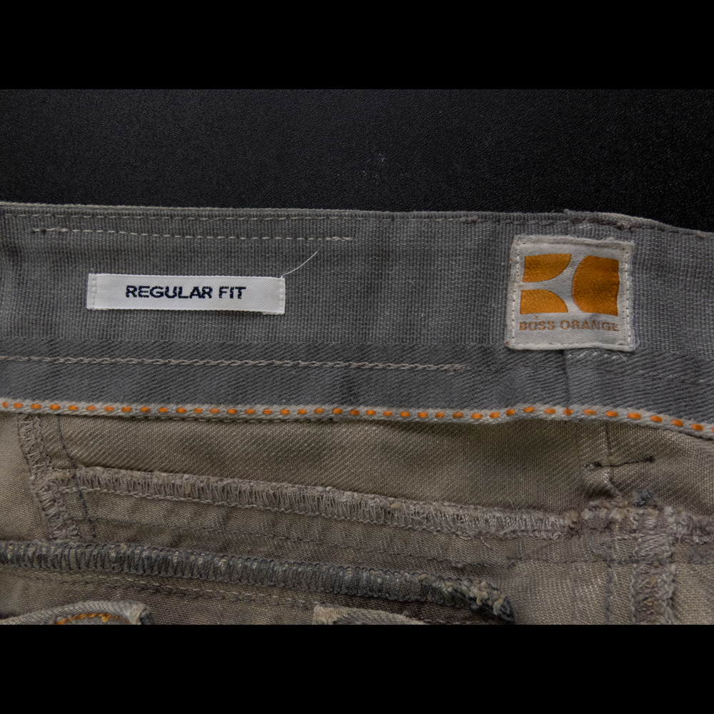 德國時尚精品Hugo Boss橘標刷色牛仔褲 排扣-細節圖8