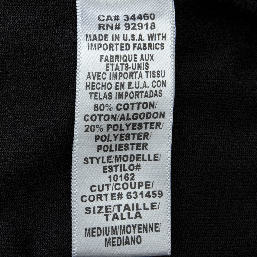 美國時尚品牌Juicy Couture黑色天鵝絨背後圖騰印花長袖連帽外套 M號 美國製-細節圖8