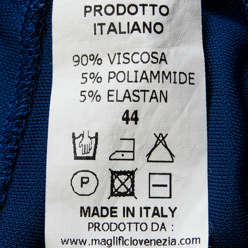 義大利品牌CARLA B. 寶藍色蕾絲短袖開襟外套 義大利製-細節圖6