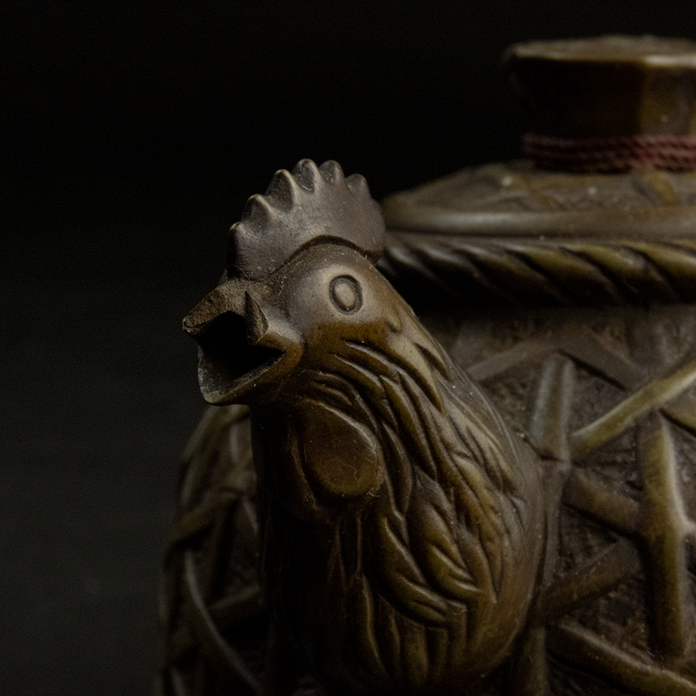 中國南靖壺 見雞成業 造型茶壺-細節圖2