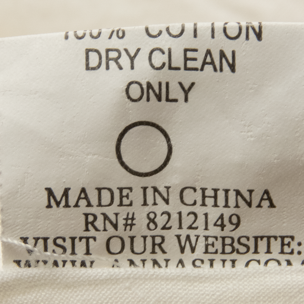 美國時尚設計品牌ANNA SUI 安娜蘇米色蕾絲刺繡無袖細肩帶洋裝-細節圖11