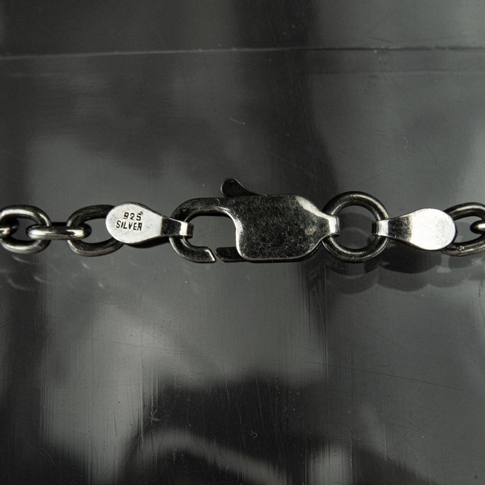 日本銀飾品牌BLESS 純銀925 倒刺交錯 項鍊-細節圖7