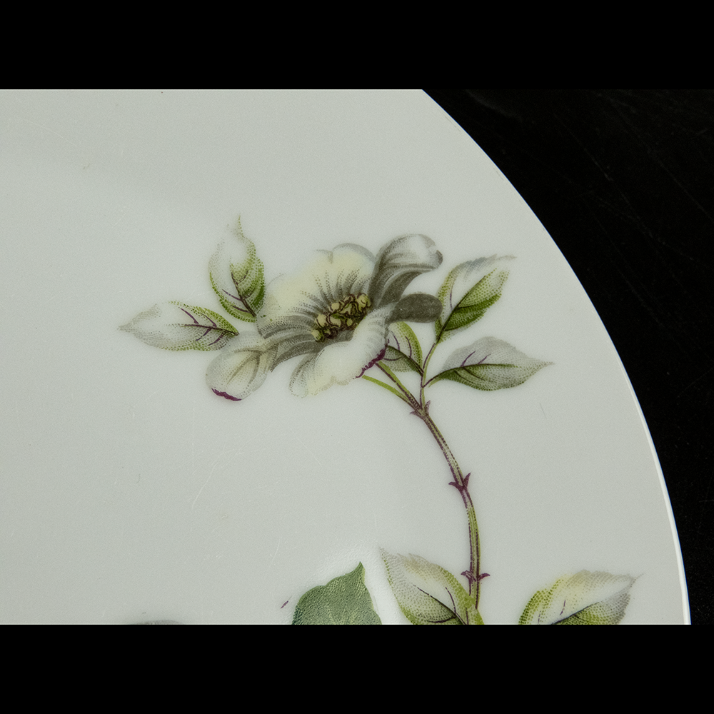 S.K.china高雅大氣 花卉 陶瓷 盤子 瓷盤 兩件一組-細節圖4