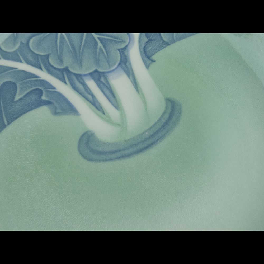 日本美濃燒 西洞窯 釉下彩 蘿蔔 陶瓷 餐盤 大盤-細節圖3