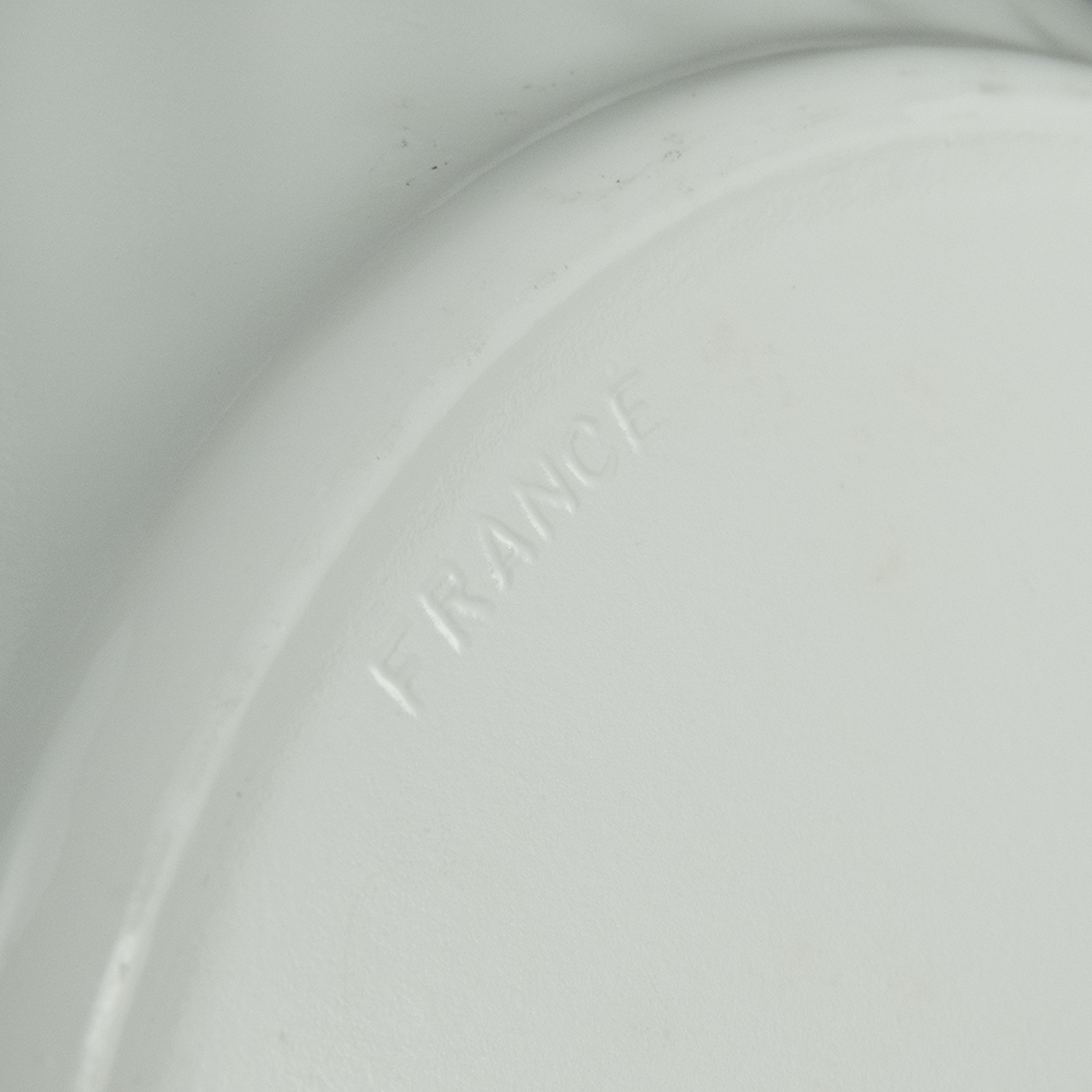 法國ARCOPAL白色波紋花邊強化餐具 餐盆 大盆-細節圖4