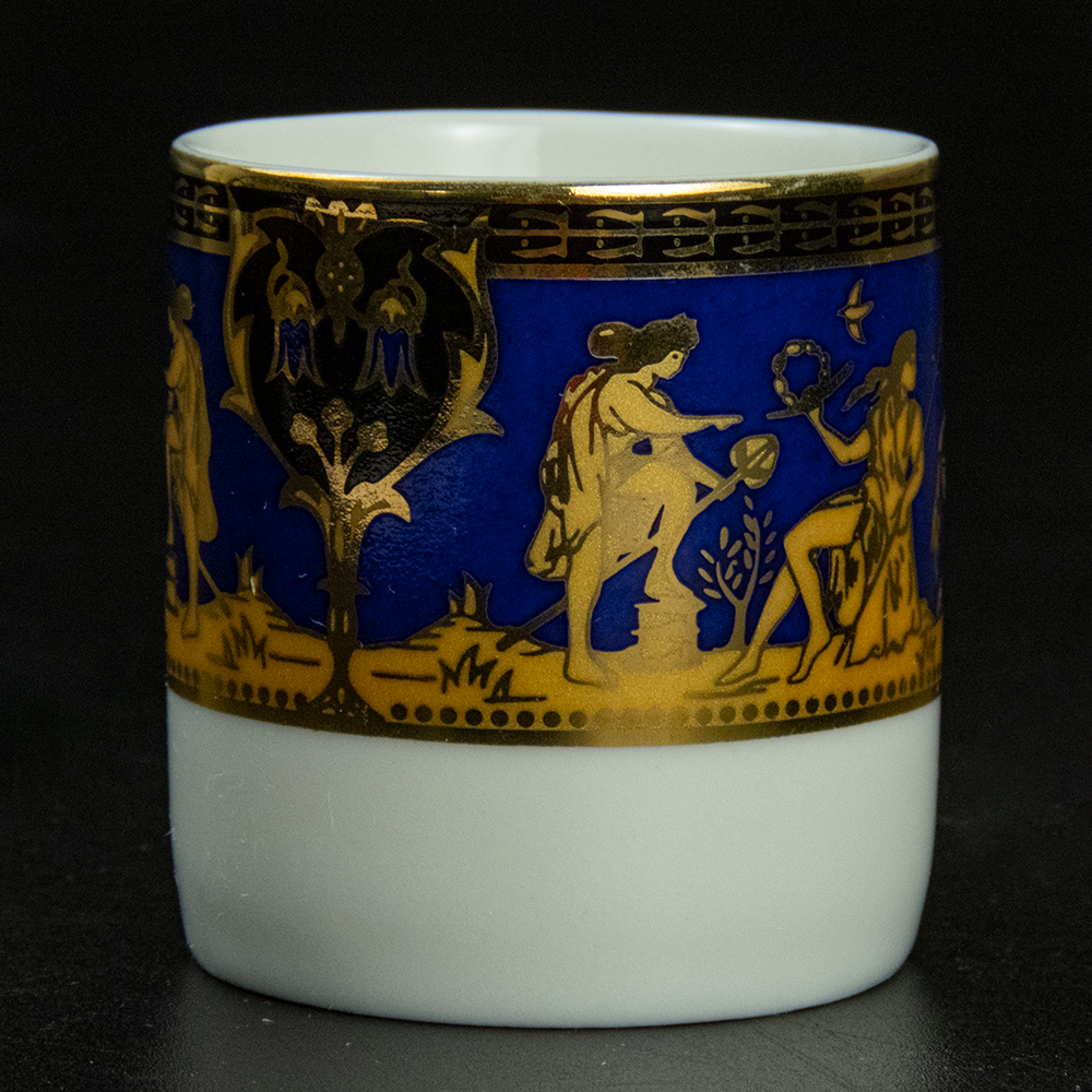 KUO BAO 描金希臘神祇 新骨瓷 濃縮咖啡杯-細節圖2