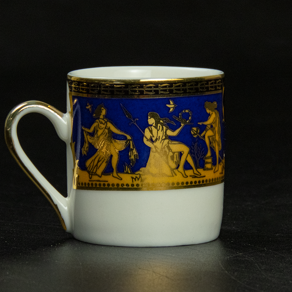 KUO BAO 描金希臘神祇 新骨瓷 濃縮咖啡杯-細節圖3