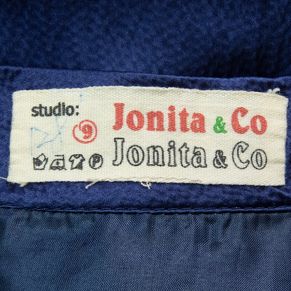 設計師品牌Jonita & Co寶藍色純蠶絲無袖洋裝-細節圖6