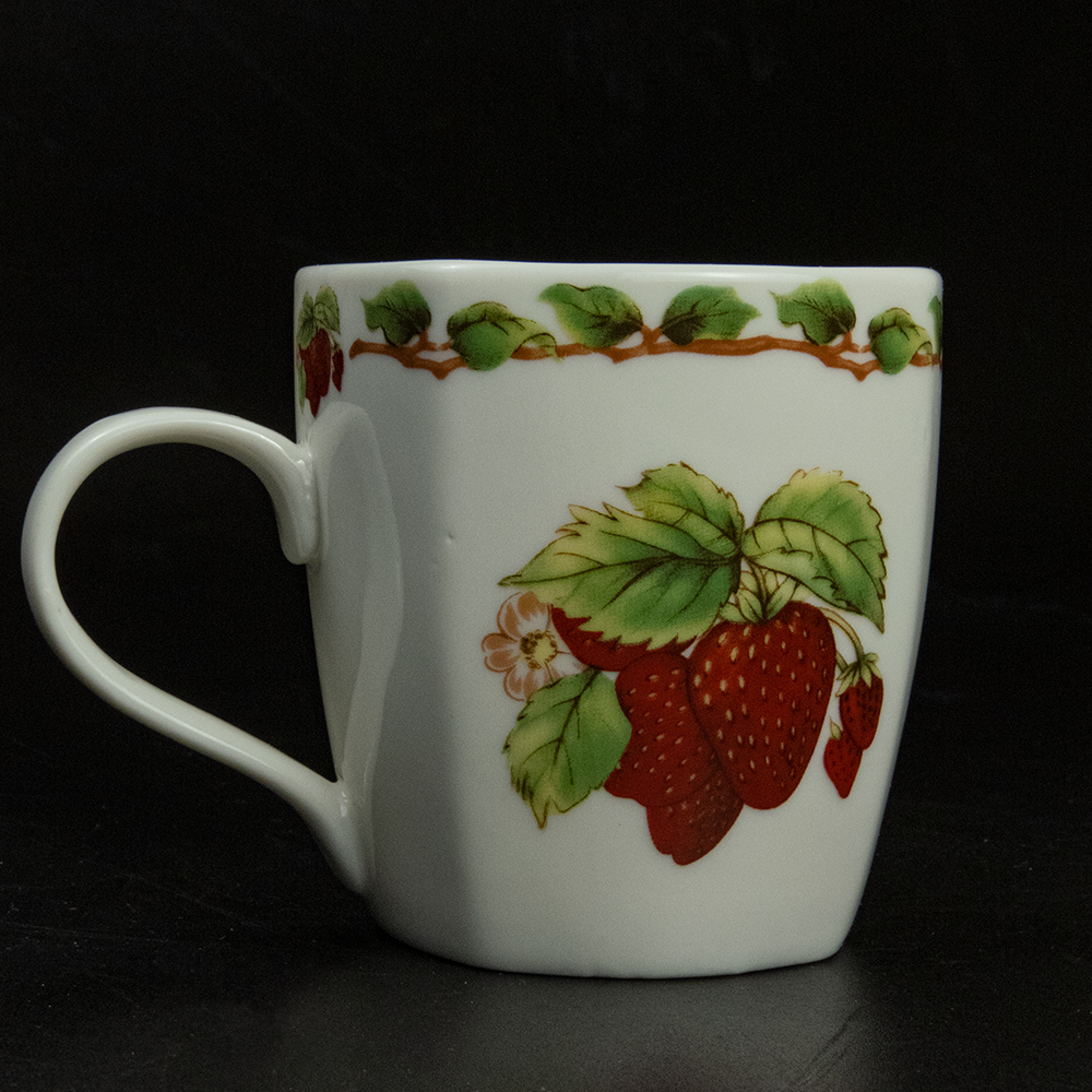 Keo San 草莓印花陶瓷水杯 馬克杯-細節圖4