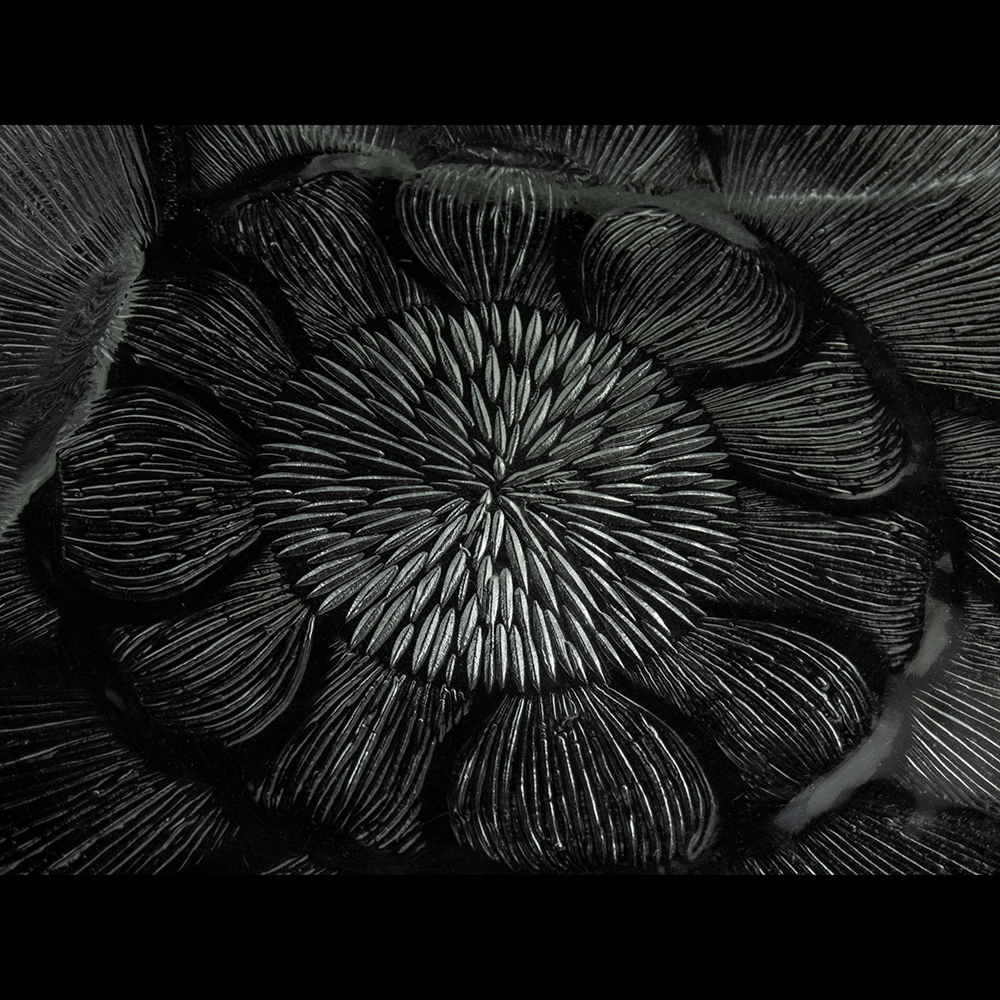 法國弓箭Arcoroc刻花玻璃 餐盤 平盤 大 三件一組-細節圖3