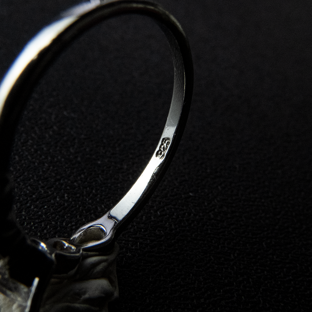 925純銀愛心水鑽鏤空戒指 #10-細節圖5