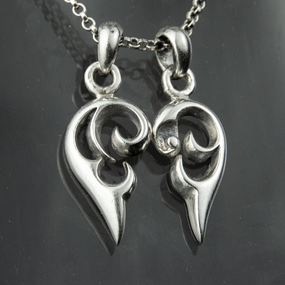 925純銀雲朵鉤型墬 剩右邊 鍊墜 1件599-細節圖2