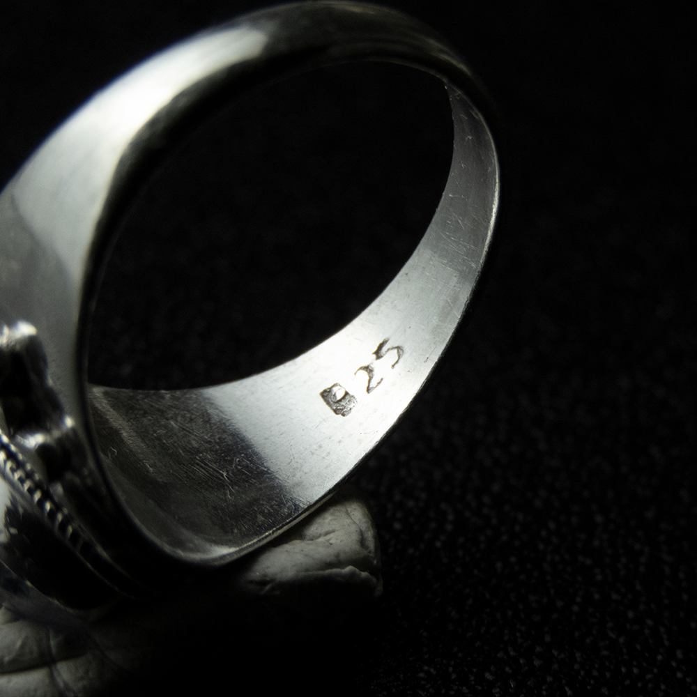 925純銀藍晶石圓圓排列戒指  #11-細節圖6