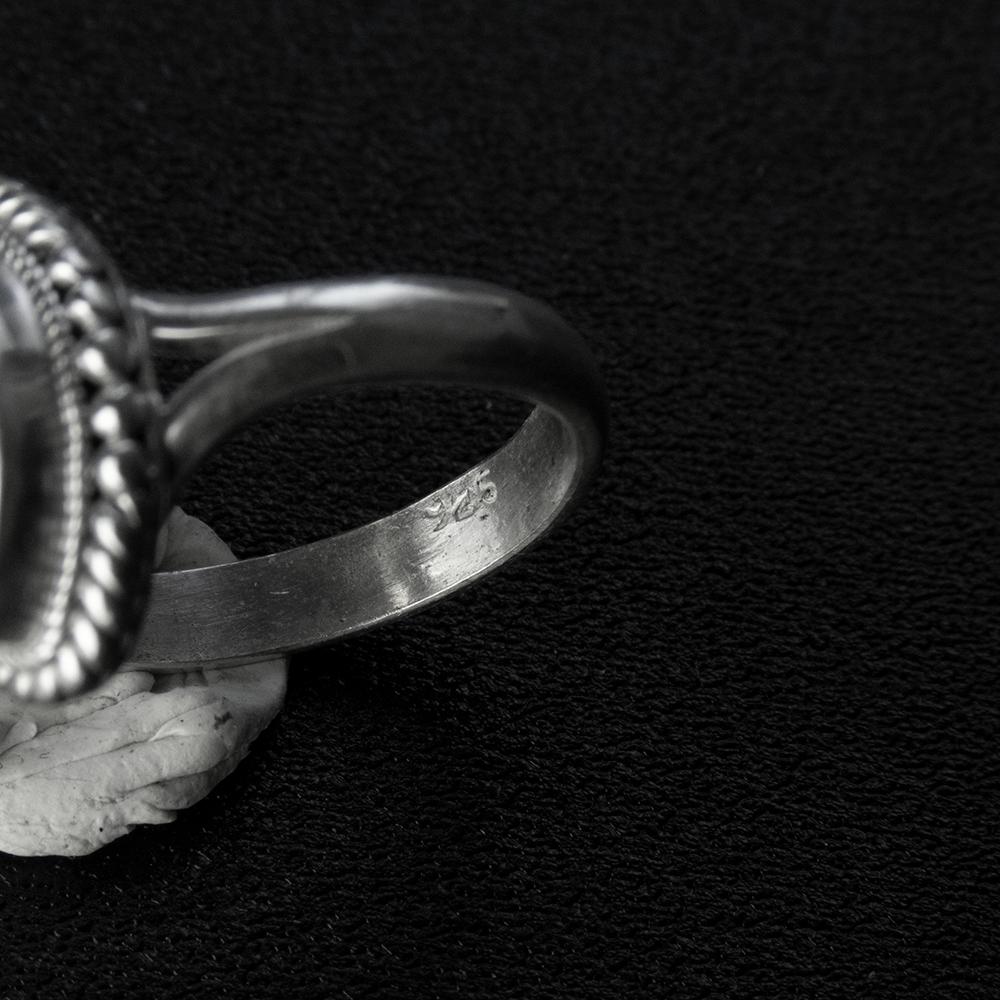 925純銀馬眼黃色水晶戒指  #11-細節圖5