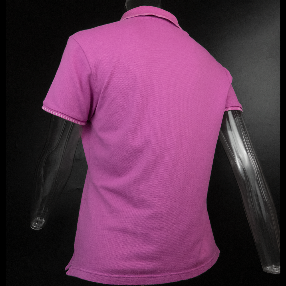 美國高爾夫休閑品牌Ashworth雅獅威紫色刺繡短袖POLO衫-細節圖5