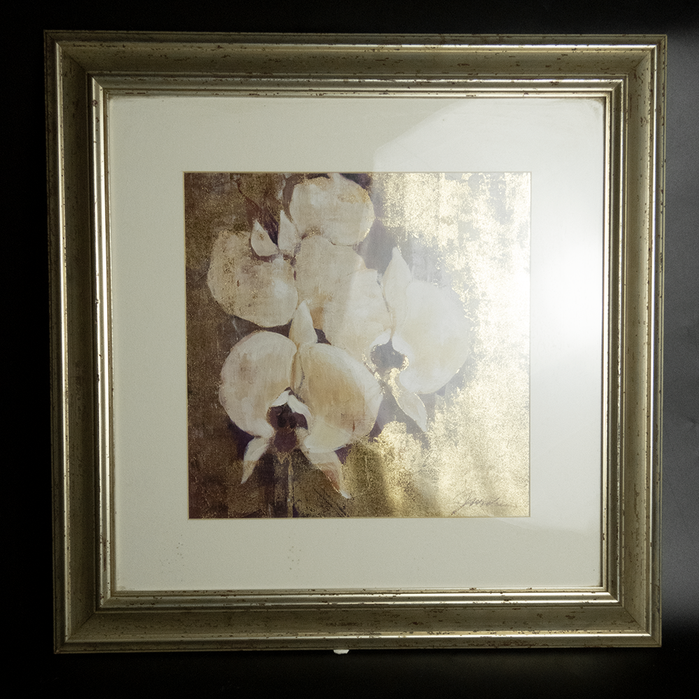 足銀立體牡丹花不對稱開口手鐲-細節圖6