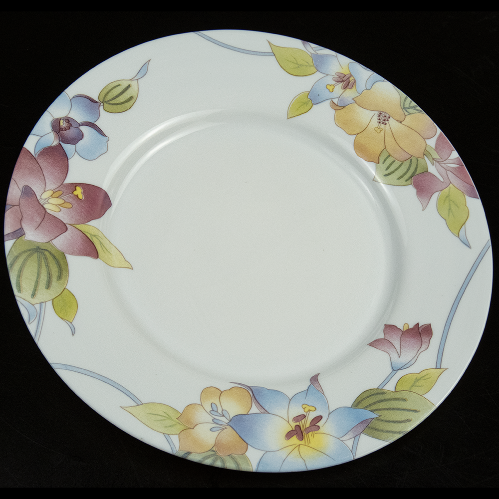 法國ARCOPAL花卉 強化玻璃 餐盤 平盤 24.5cm-細節圖2