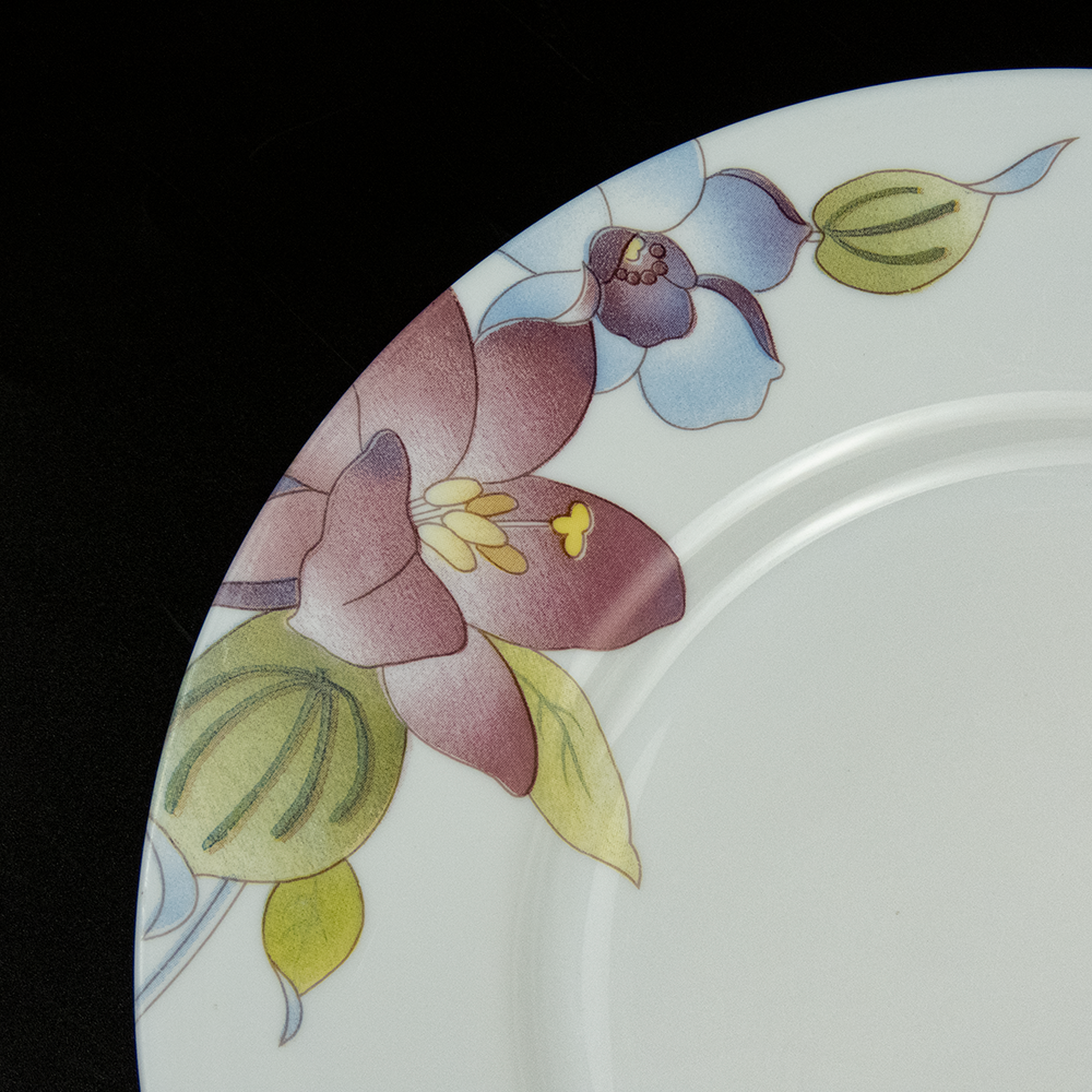 法國ARCOPAL花卉 強化玻璃 餐盤 平盤 24.5cm-細節圖3