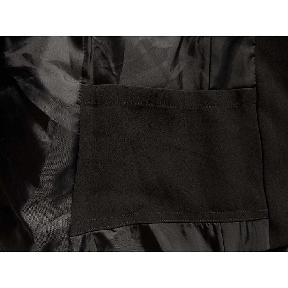 法國品牌蘭蔻Lancôme黑色中長版七分袖西裝外套 員工裝 34號-細節圖9