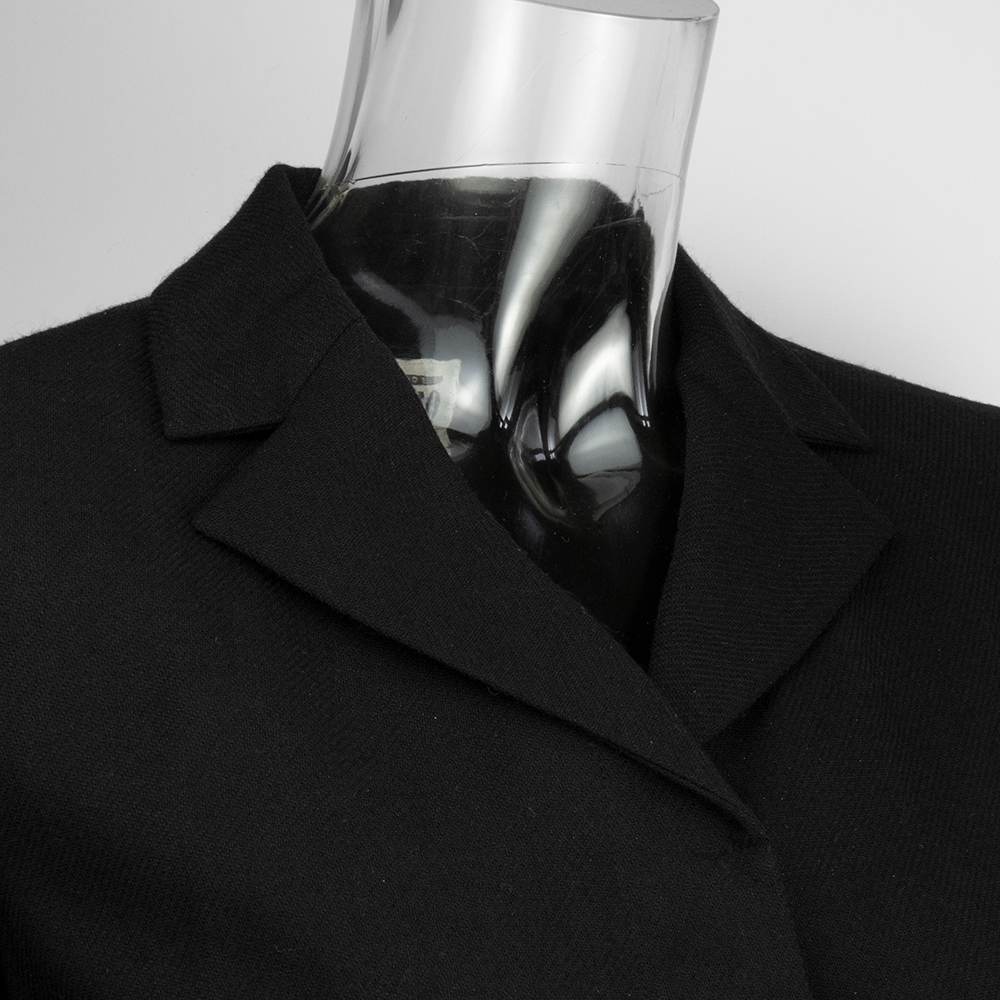 專櫃品牌EPISODE STUDIO黑色純羊毛長袖西裝外套-細節圖3