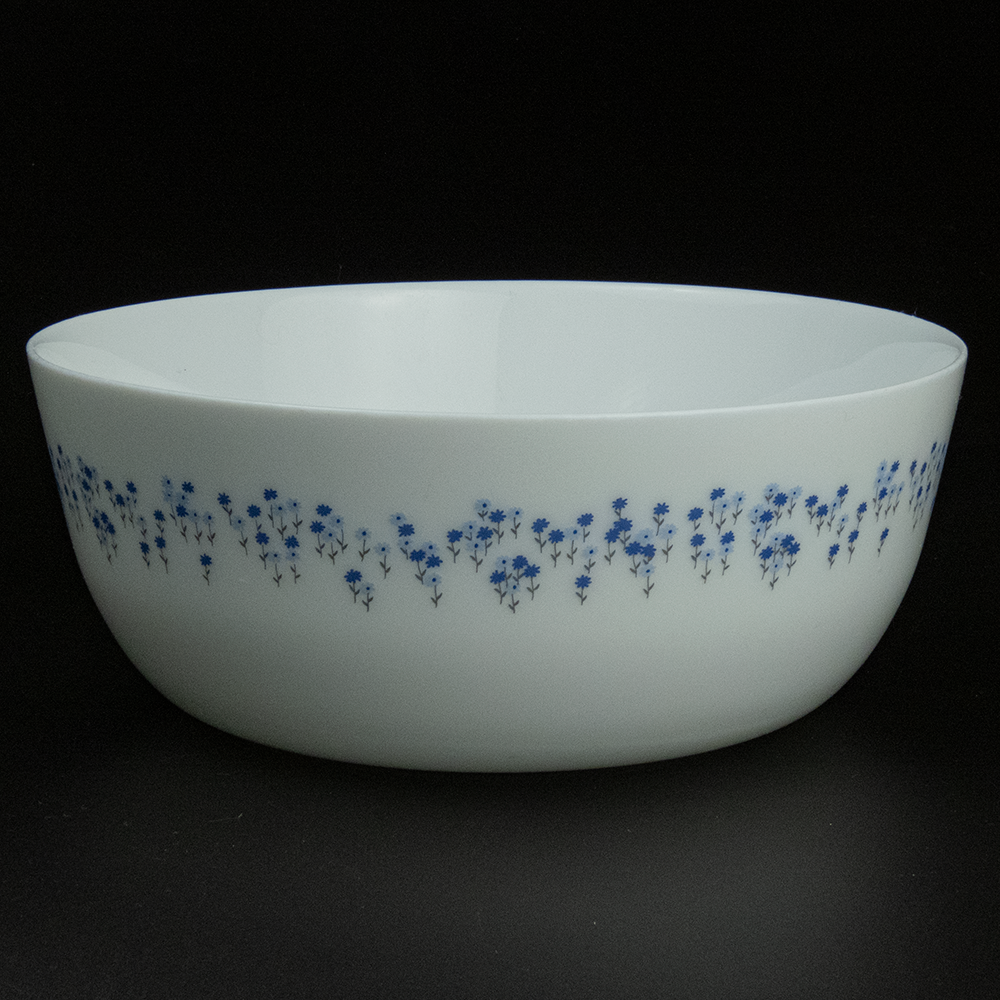 西班牙HARMONIA白底藍色小花 強化玻璃 餐盆 湯盆-細節圖2