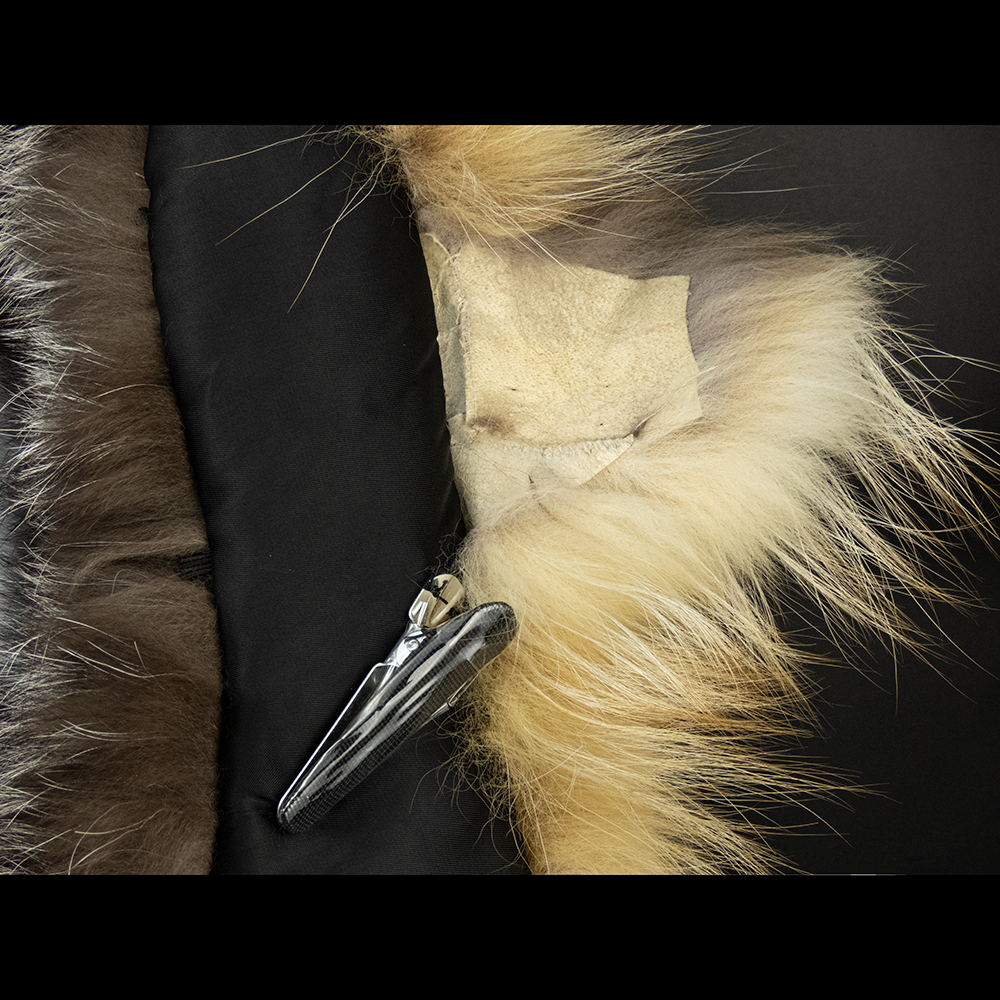 狐狸奢華漸變皮草圍巾 原皮原色 特殊造型-細節圖7