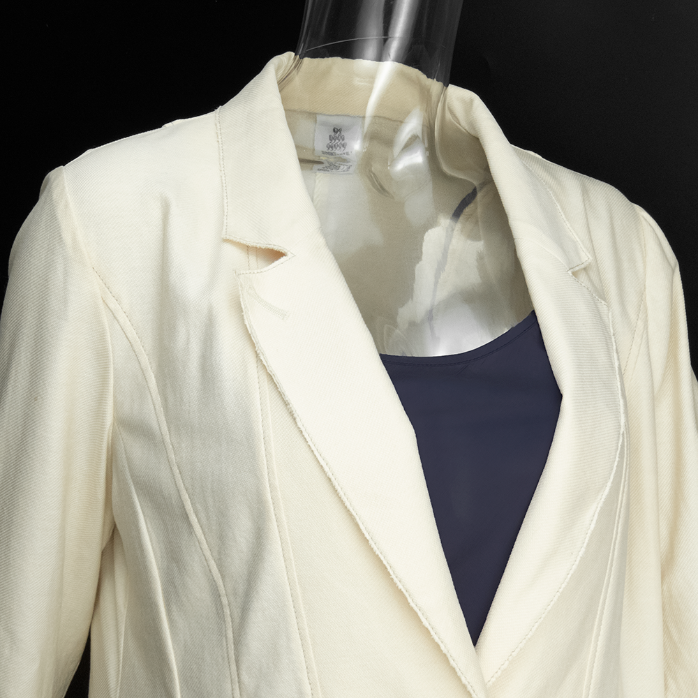 日本品牌UNDICI・NOVE米色長袖西裝外套 日本製 44號-細節圖3