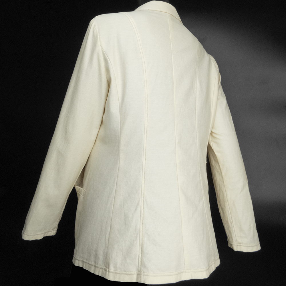 日本品牌UNDICI・NOVE米色長袖西裝外套 日本製 44號-細節圖6