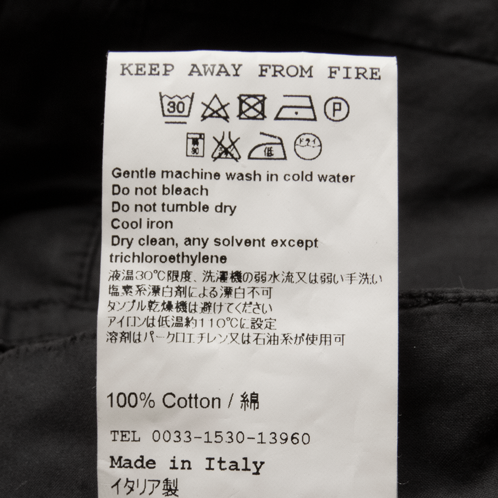 義大利時尚品牌SILENT by Damir Doma Paper Rain Sarl鐵灰色抓褶長褲 義大利製-細節圖7