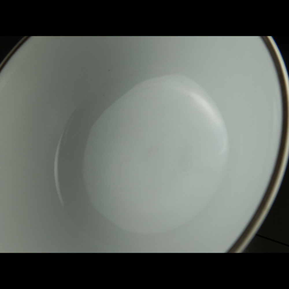 日本 古伊萬里 黑窯 山茶花 花鳥 圖騰 陶瓷碗 湯碗-細節圖4