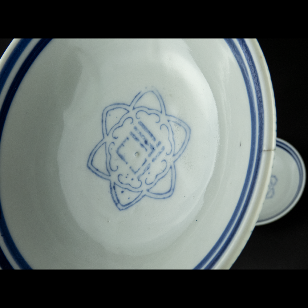 古董福字手繪交織線條陶瓷碗 老碗 全新 一件400 有六件-細節圖2