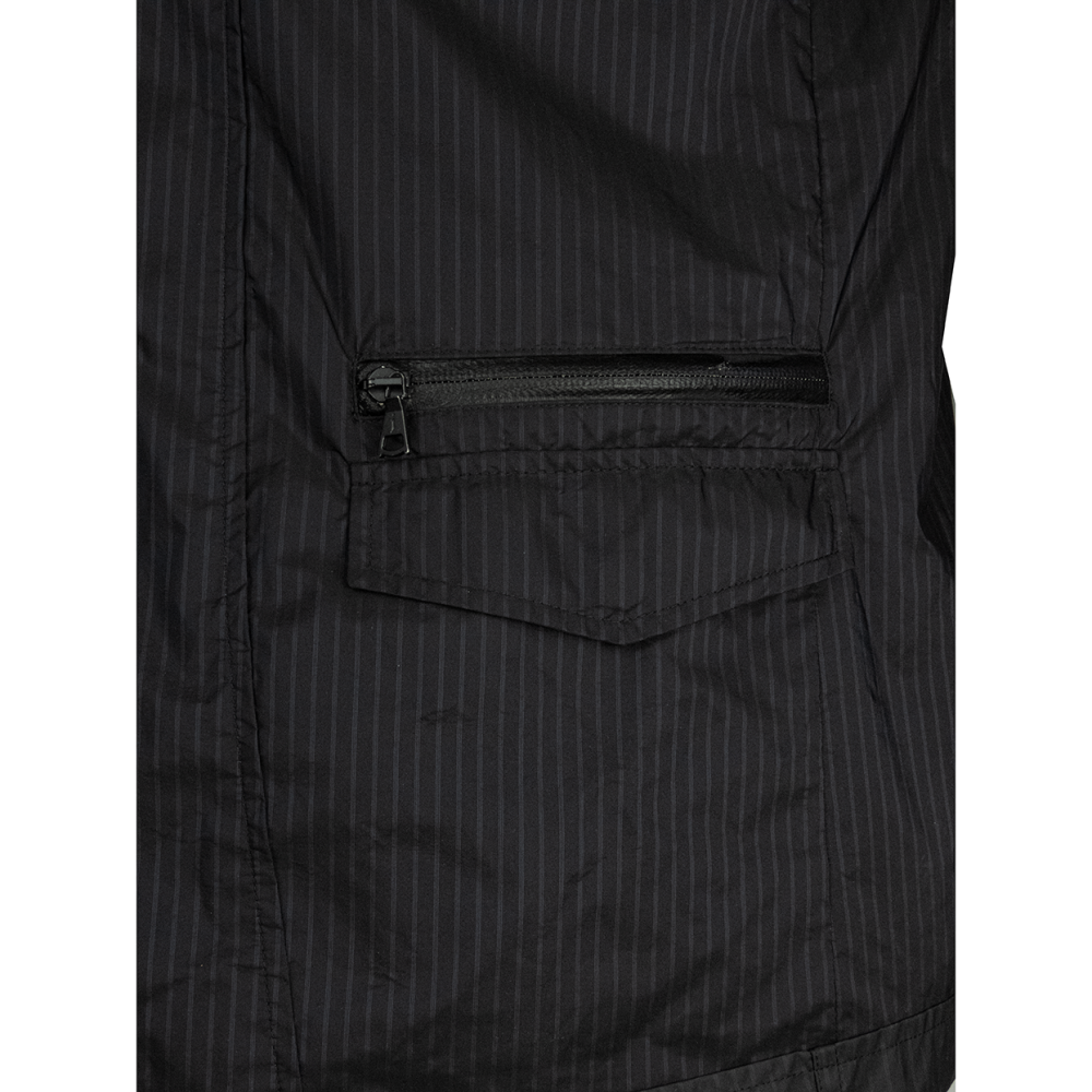 美國紐約高級男裝品牌John Varvatos條紋扣帶休閒西裝造型長袖外套 50號 義大利製-細節圖4