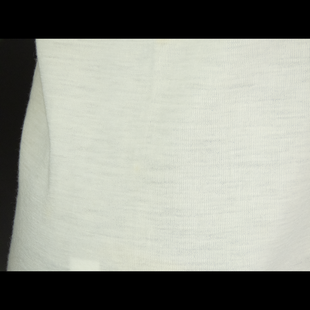 日本華歌爾莎露Salute白色純羊毛無接縫圓筒圓領長袖毛衣 保暖內衣 L號 全新-細節圖5